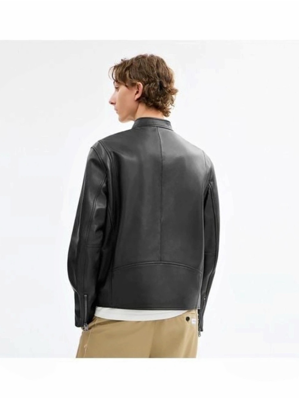 Prada Men's Black Leather Jacket